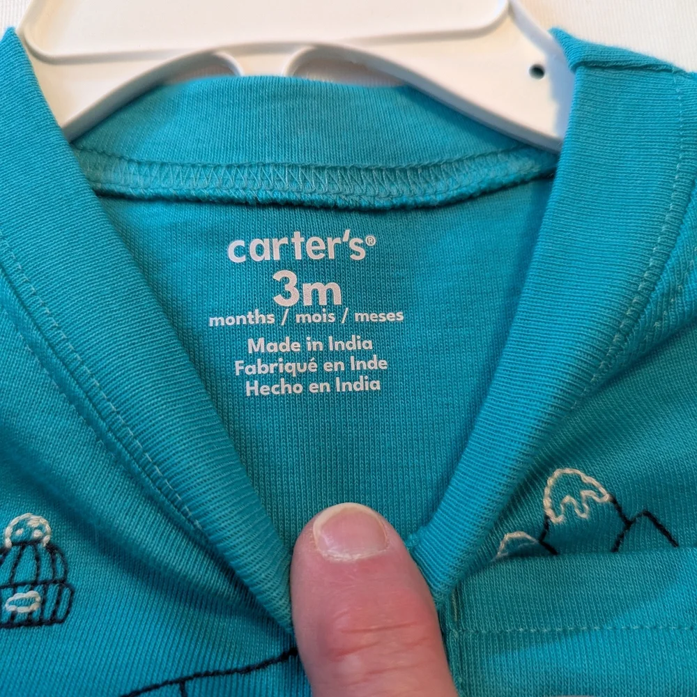 Carters Infant Boys Long Sleeve 2 Piece Outfit Size 3 Months BNWT